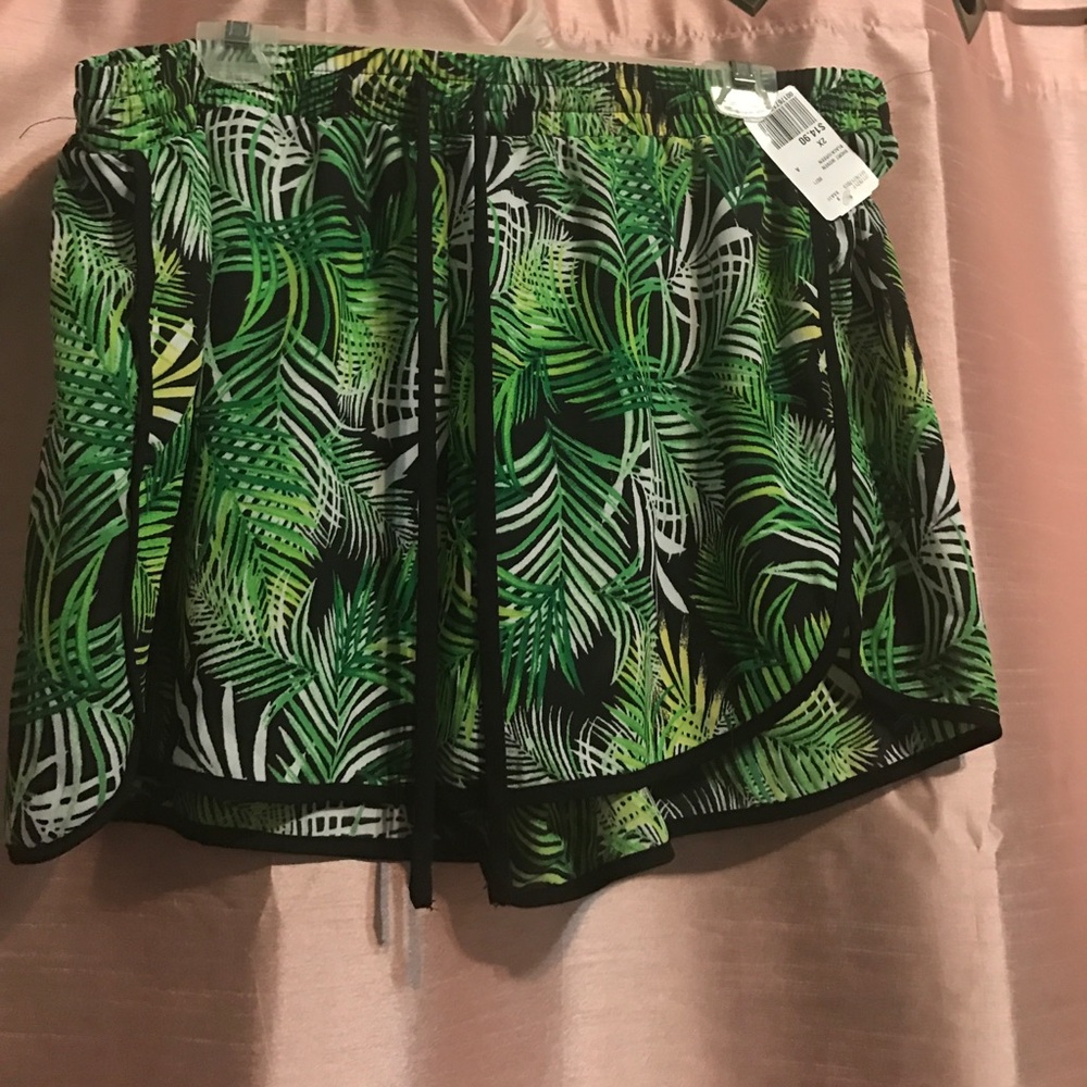 Sheer palm shorts