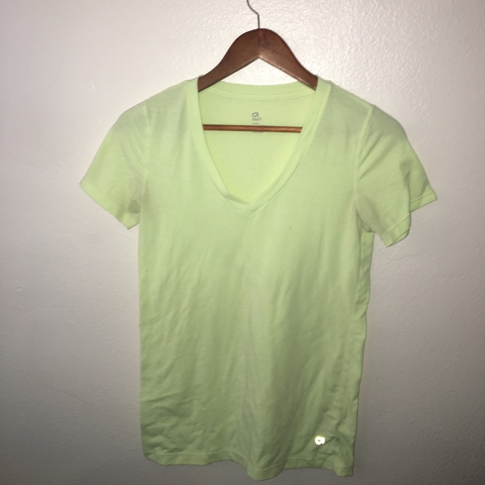 neon yellow gap fit breathable t shirt