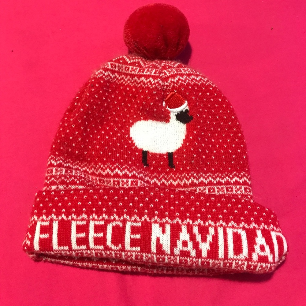 Red holiday skully