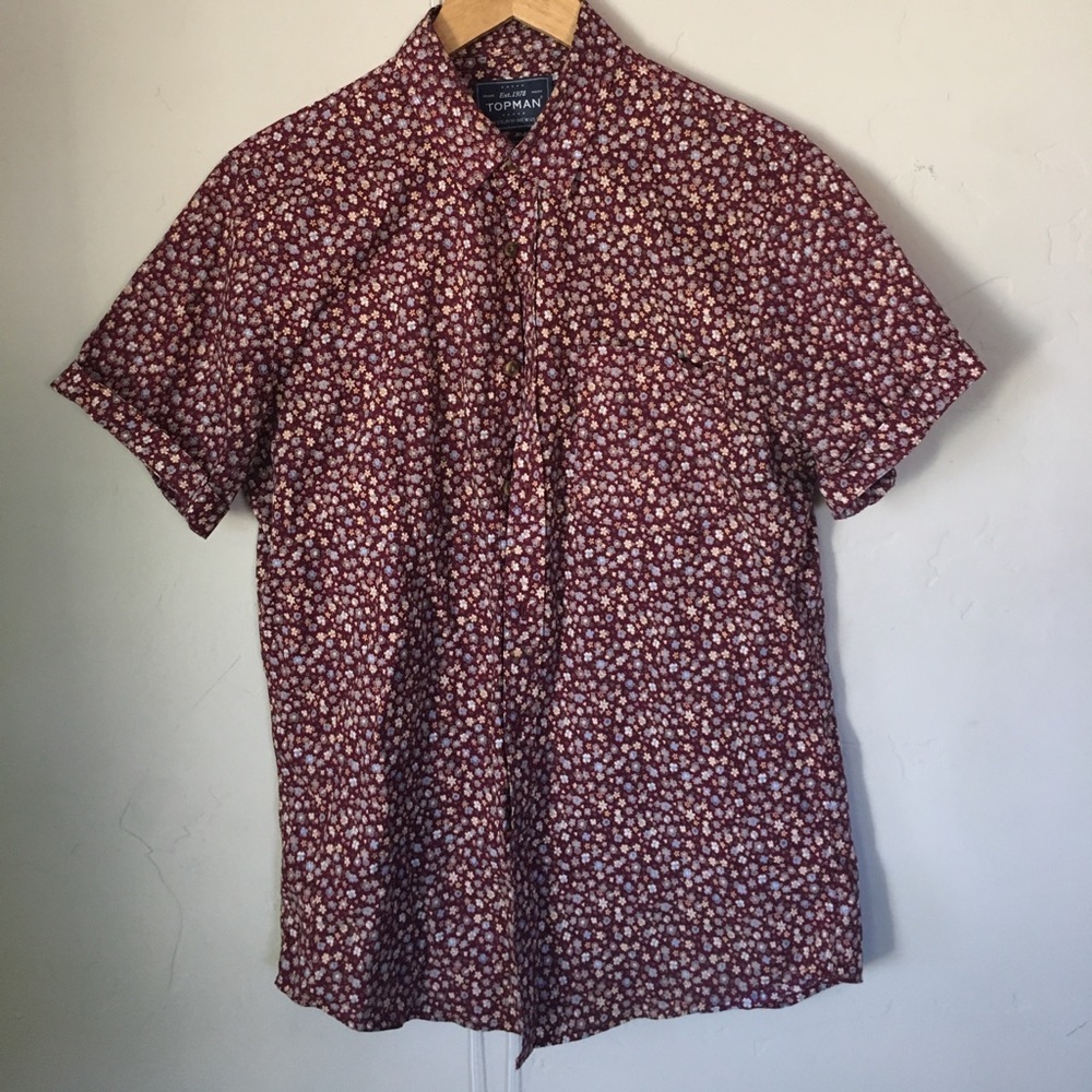 Topman Floral Button Down