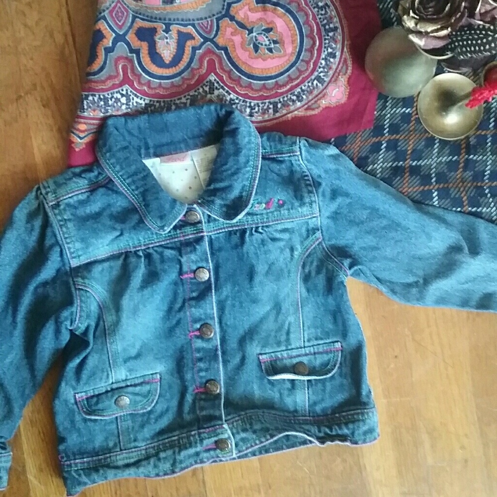 IZOD Toddler Denim Jacket 3T w/ stitching detail