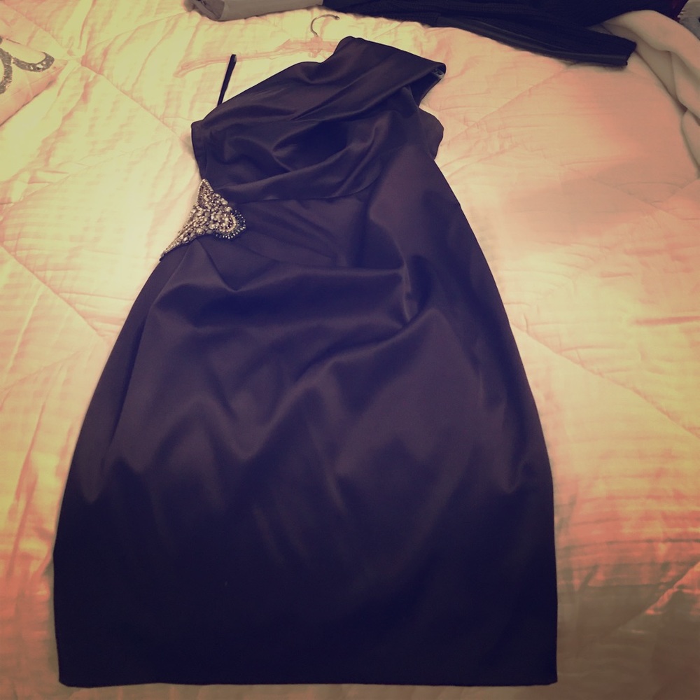 Navy cocktail dress