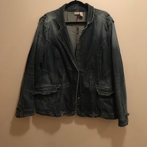 Denim Blazer Style Jacket Size 22/24