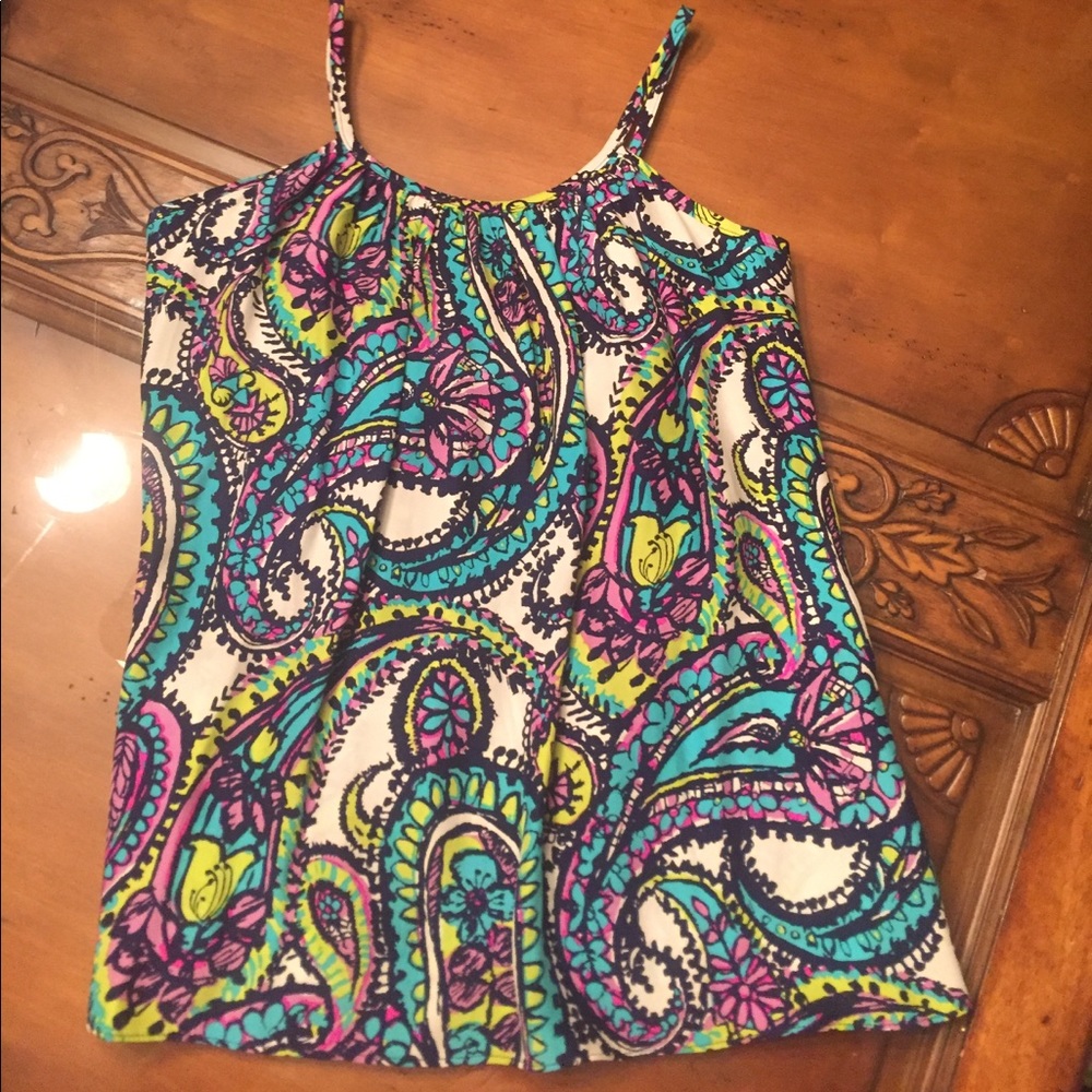 Alice & Trixie Paisley Ruffle Open Back Cami