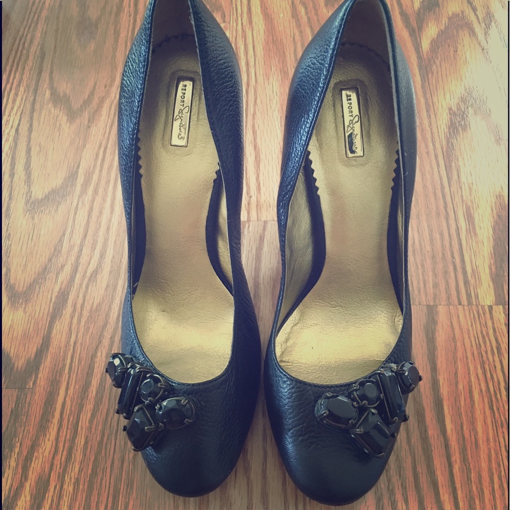 Beautiful bejeweled report signature heels