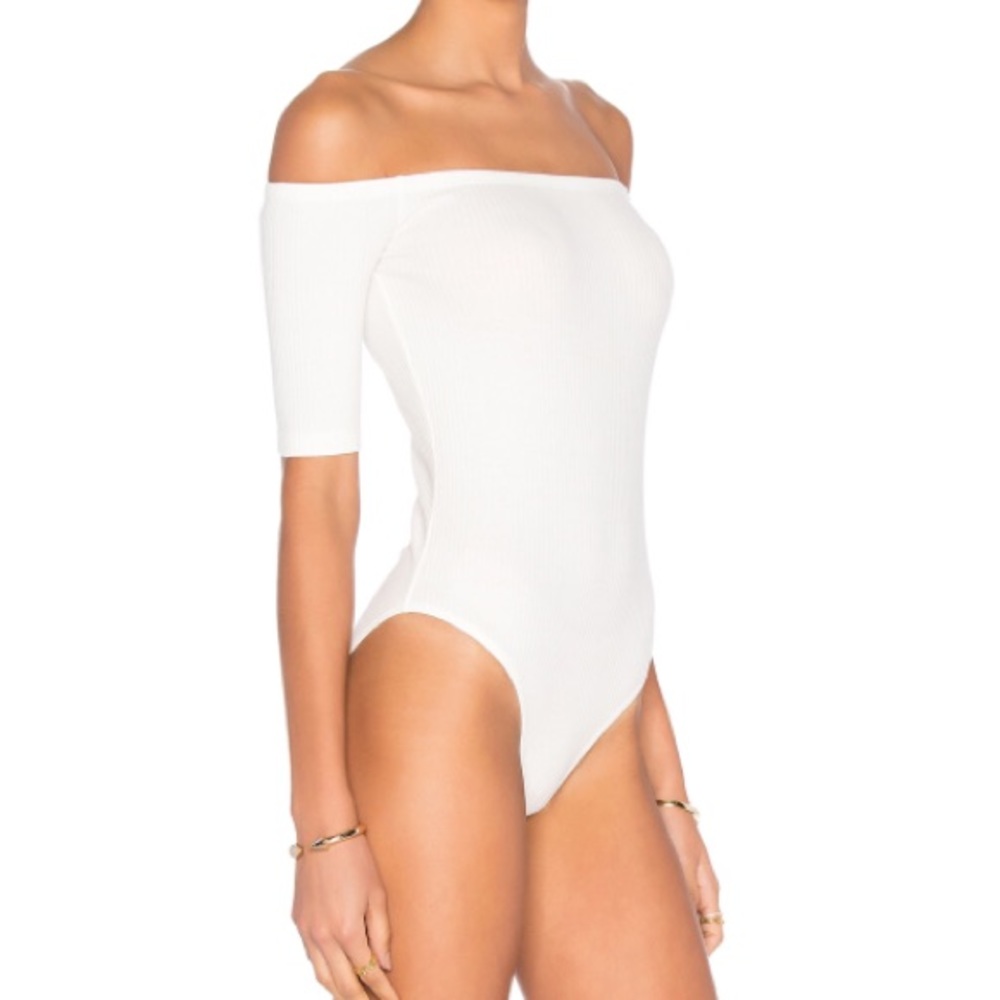 Capulet Short Sleeve Shoulderless Bodysuit