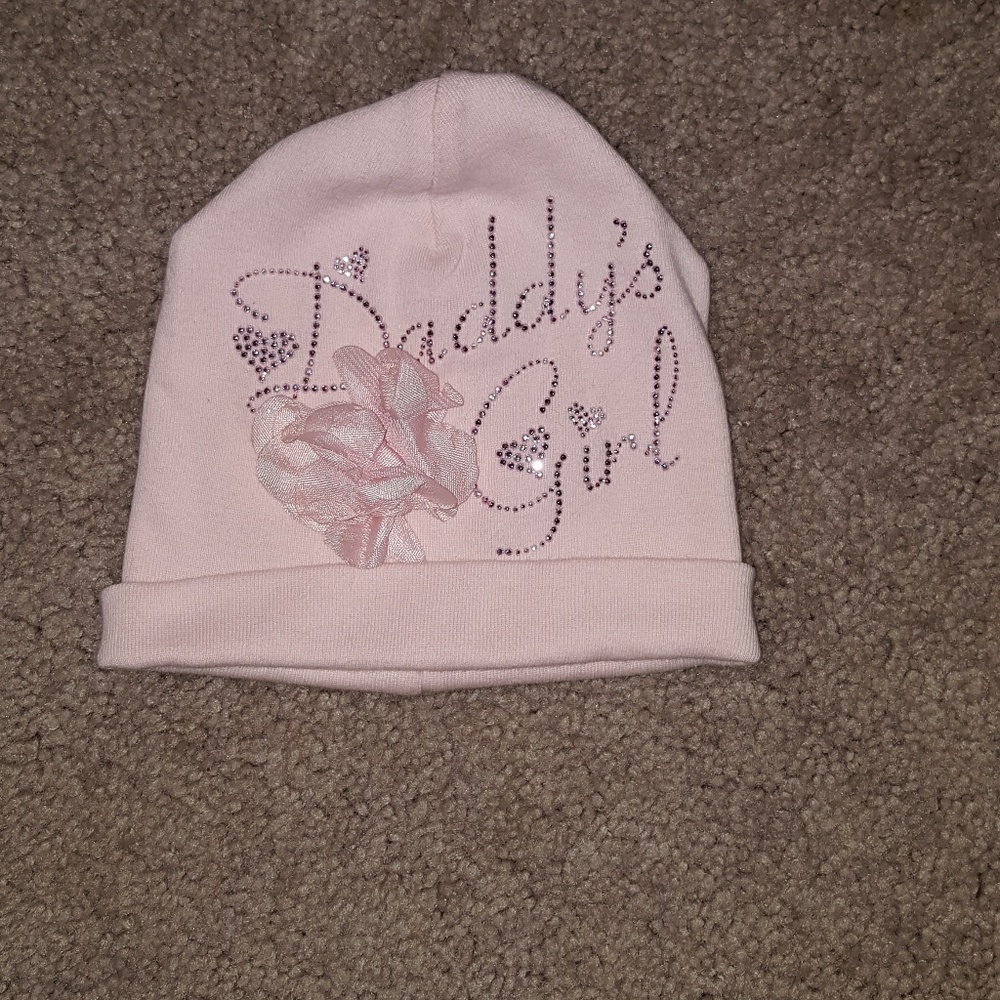 《Jesa Babe》NEW.Daddys pink flower/jewel hat