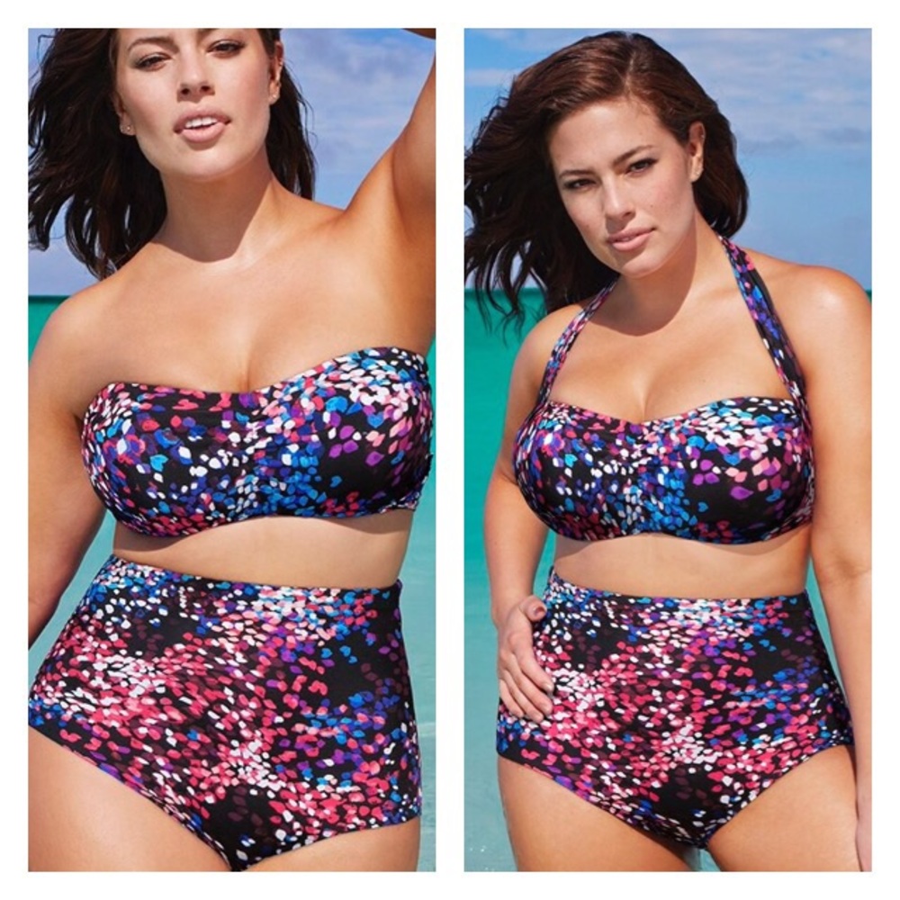 NWT Swimsuits for All - Polka Dot Art Bikini