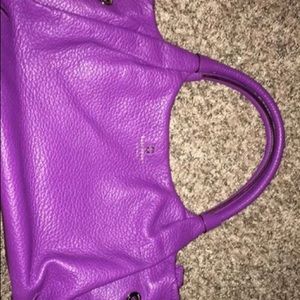 Classic purple leather Kate Spade