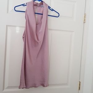 Pink sleeveless top