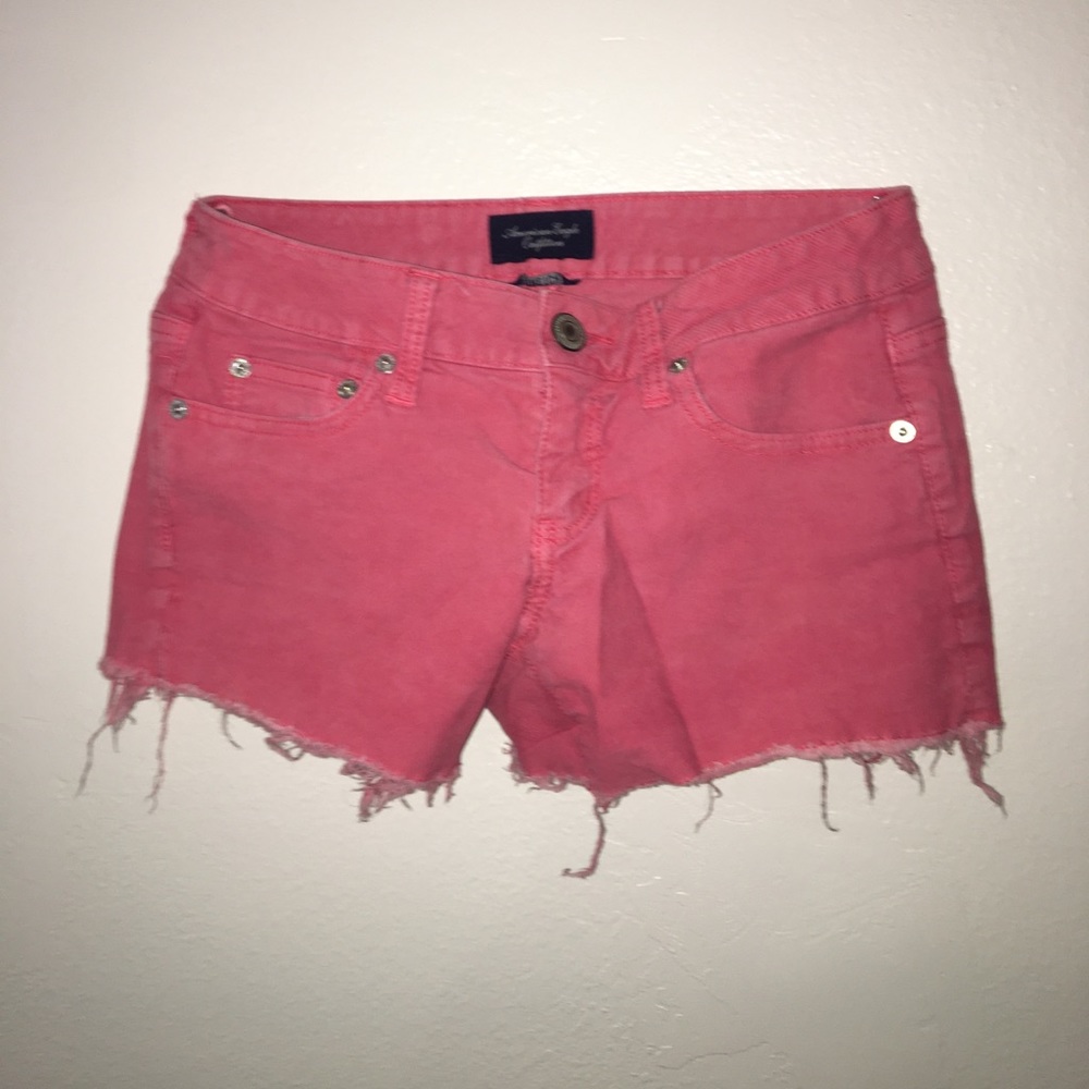 pink american eagle shorts