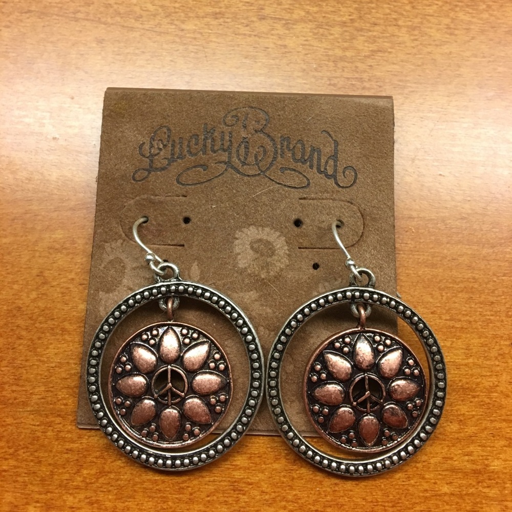 Beautiful copper-color earrings