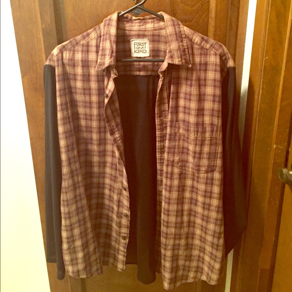 Sheer Black Sleeves & Back LF Flannel