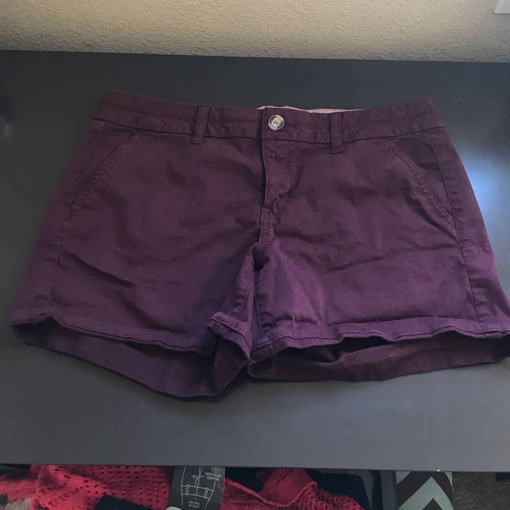 Maroon American Eagle Shorts