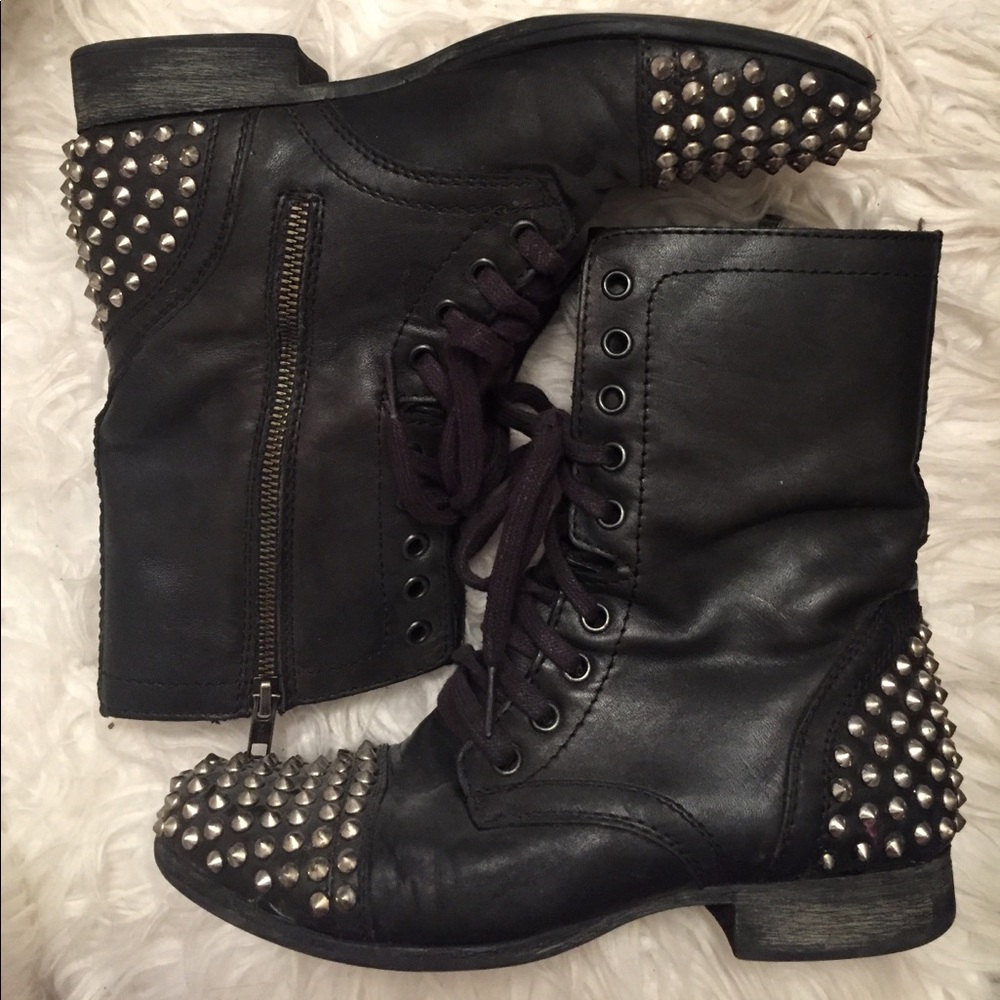 Steve Madden Studded Combat Boots
