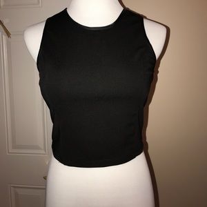 Black Crop top