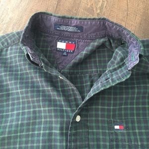 Like New Tommy Hilfiger Plaid Button up