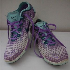 Nike Frees Purple and Teal 8.5