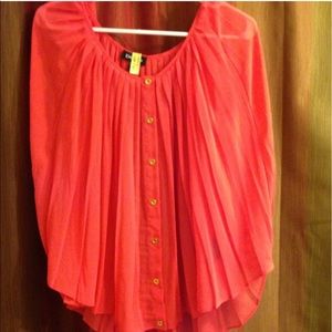 Bebe coral top. Xs