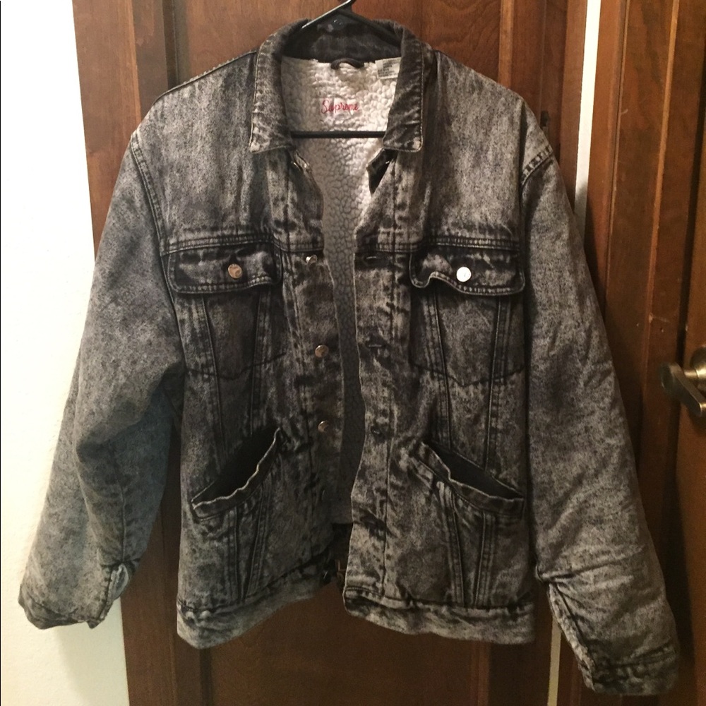 Rare Vintage Supreme Grey Denim Jacket