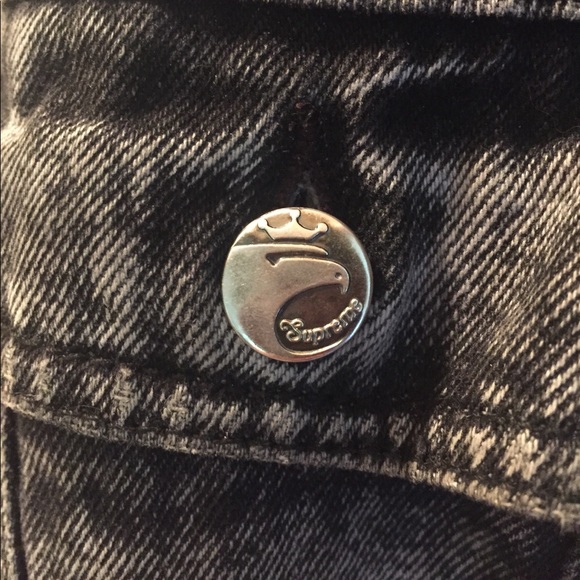 Rare Vintage Supreme Grey Denim Jacket - Picture 4 of 4