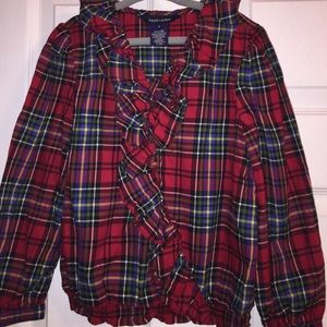Ralph Lauren Girls Plaid Blouse