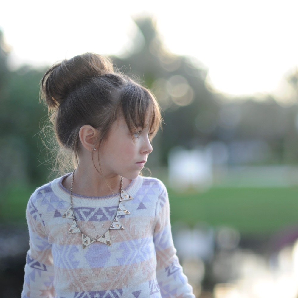GAP Pastel Sweater Dress with Aztec Print