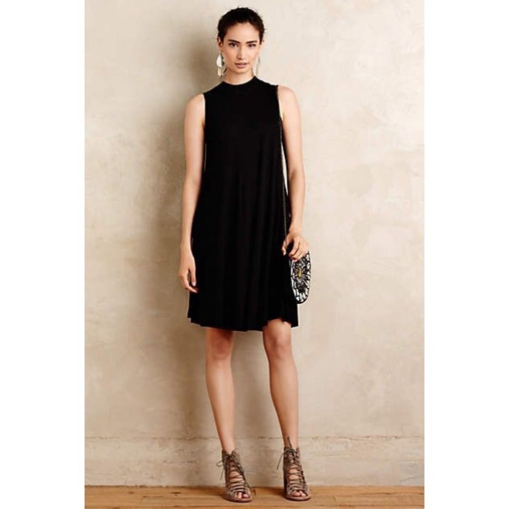 Black Mockneck Sleeveless Dress🌿