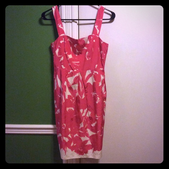 Banana Republic Pink printed dress - Picture 1 of 5