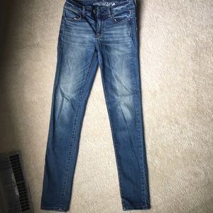 American Eagle high rise skinny jeans