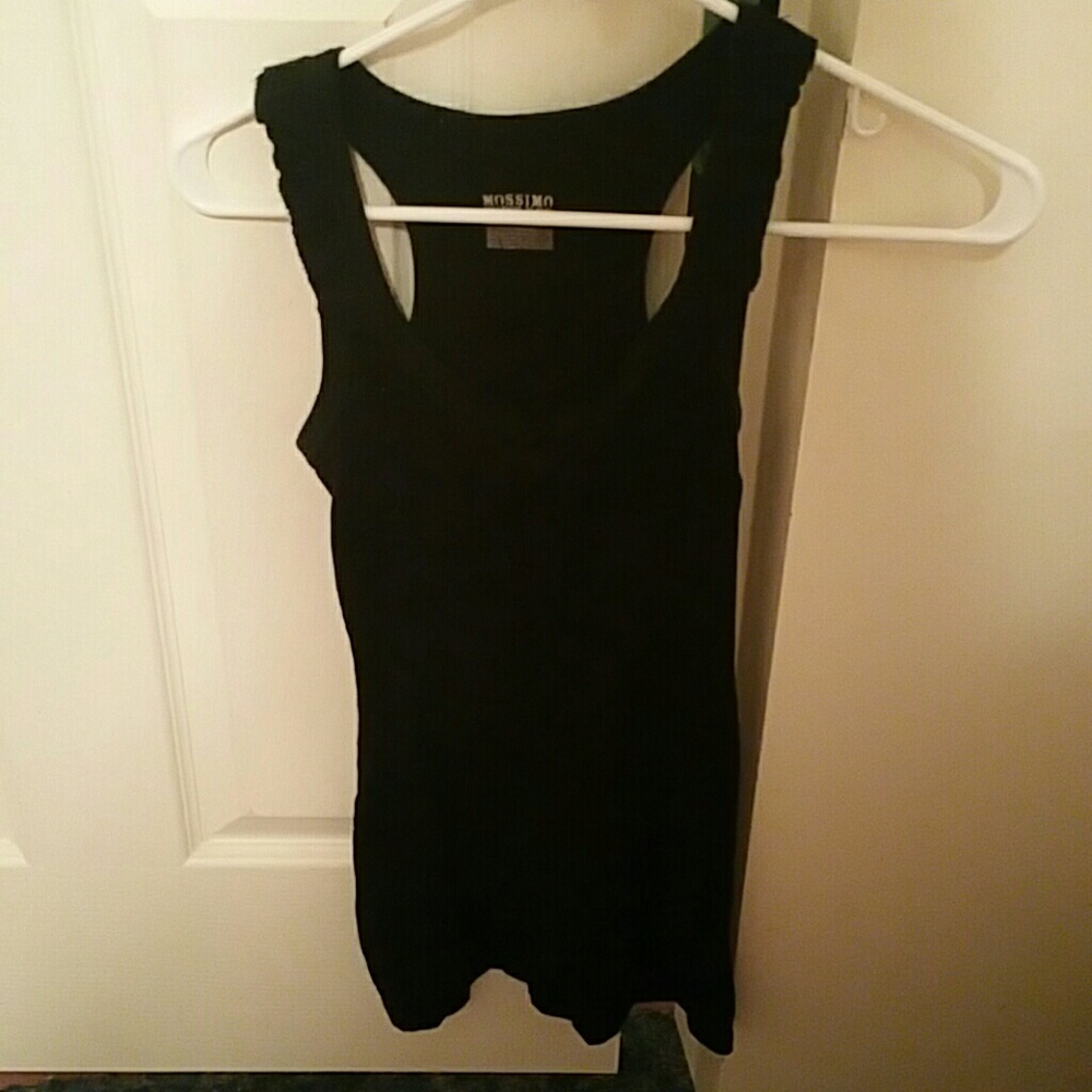 Sold!! Black racer back tank top