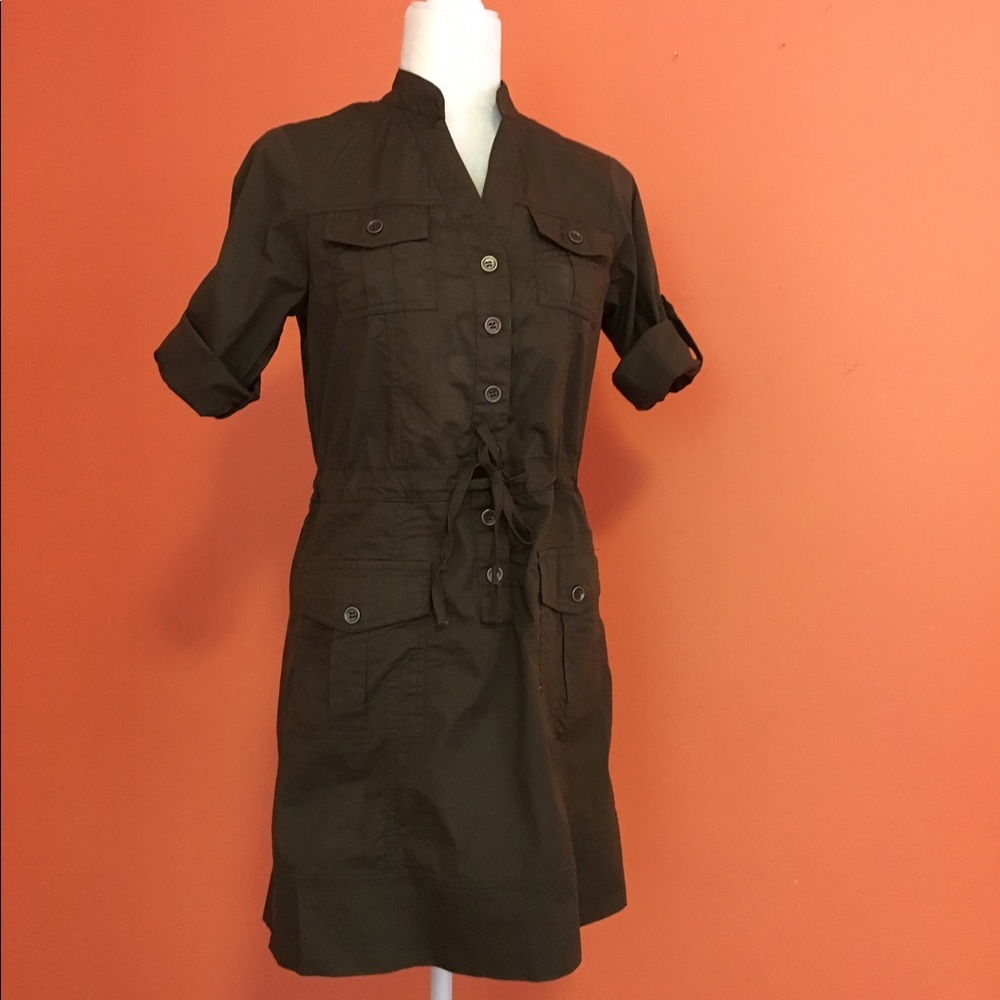 Military Style Shirtdress