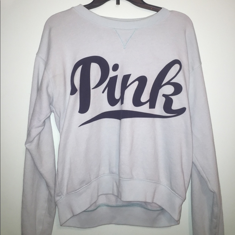 NWOT light teal long sleeve PINK shirt