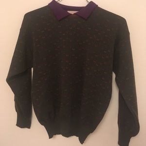 vintage mark shale collared sweater