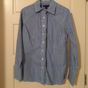 Lands End Sz 6 Button Down Blouse