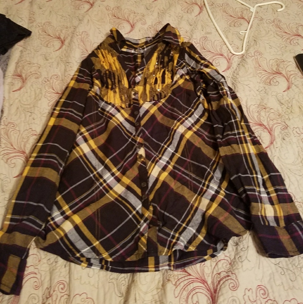 BKE Plaid Button Down Shirt