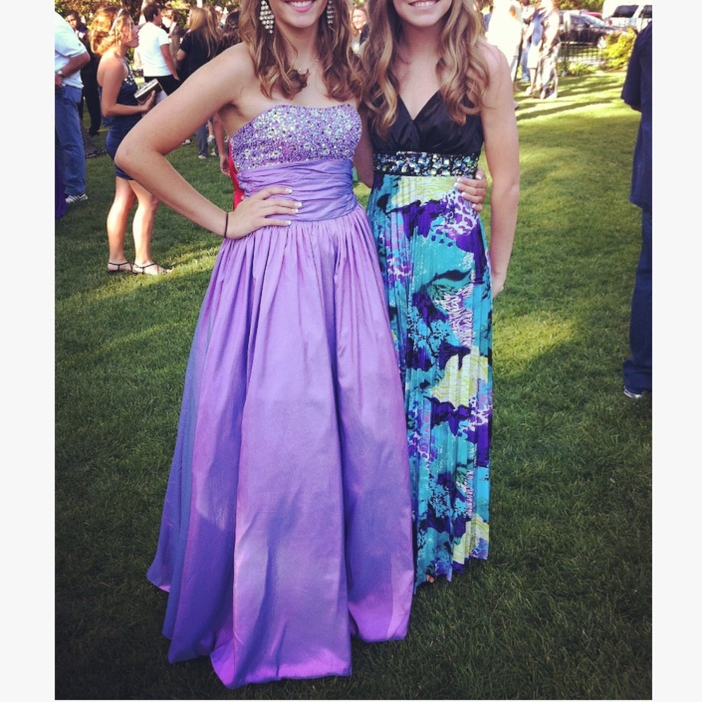 Purple prom dress