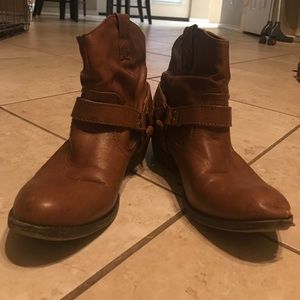 Brown booties