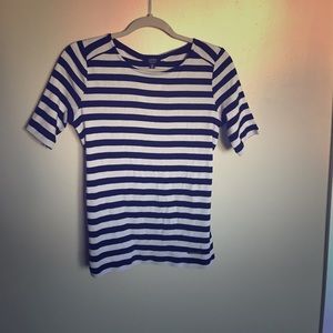  JNY Cotton Nautical Quarter (1/4) Sleeve Top