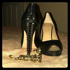 [SOLD] BCBGMaxAzria Roxanne studded peep toe