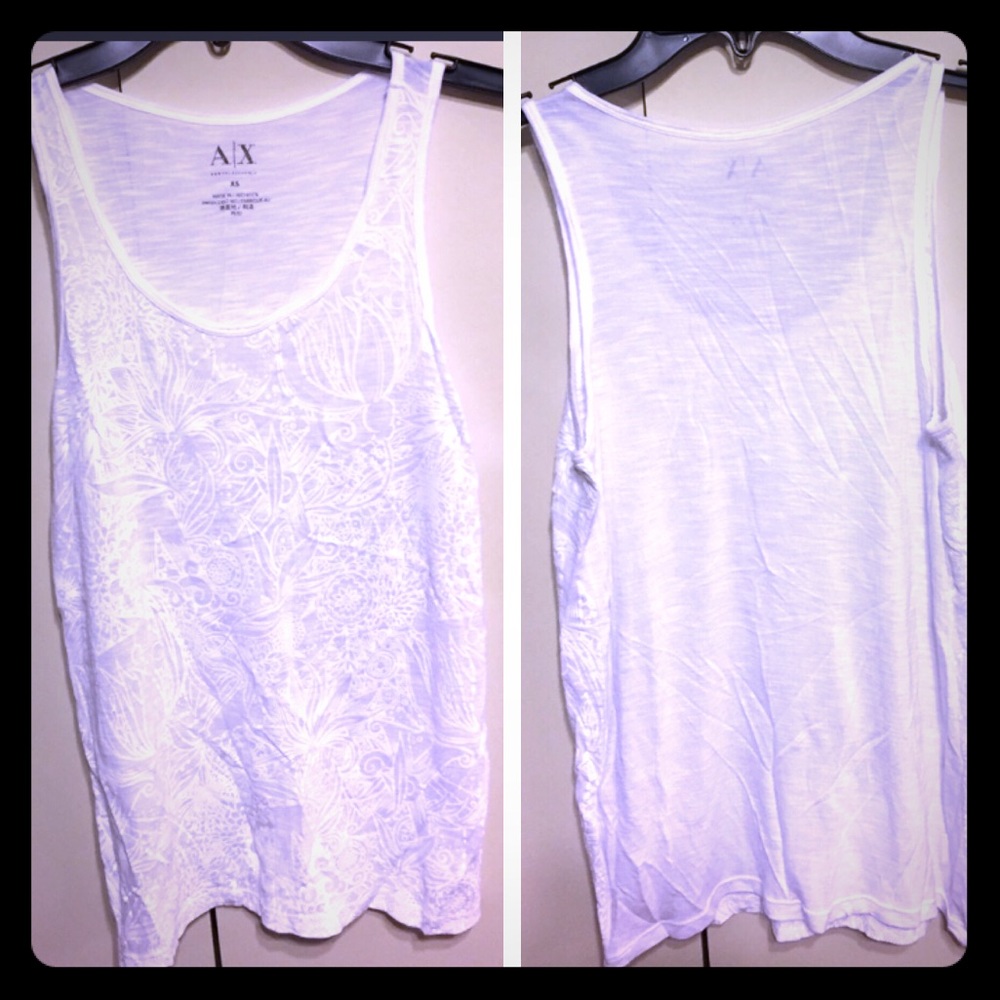 💠Armani exchange White Tank