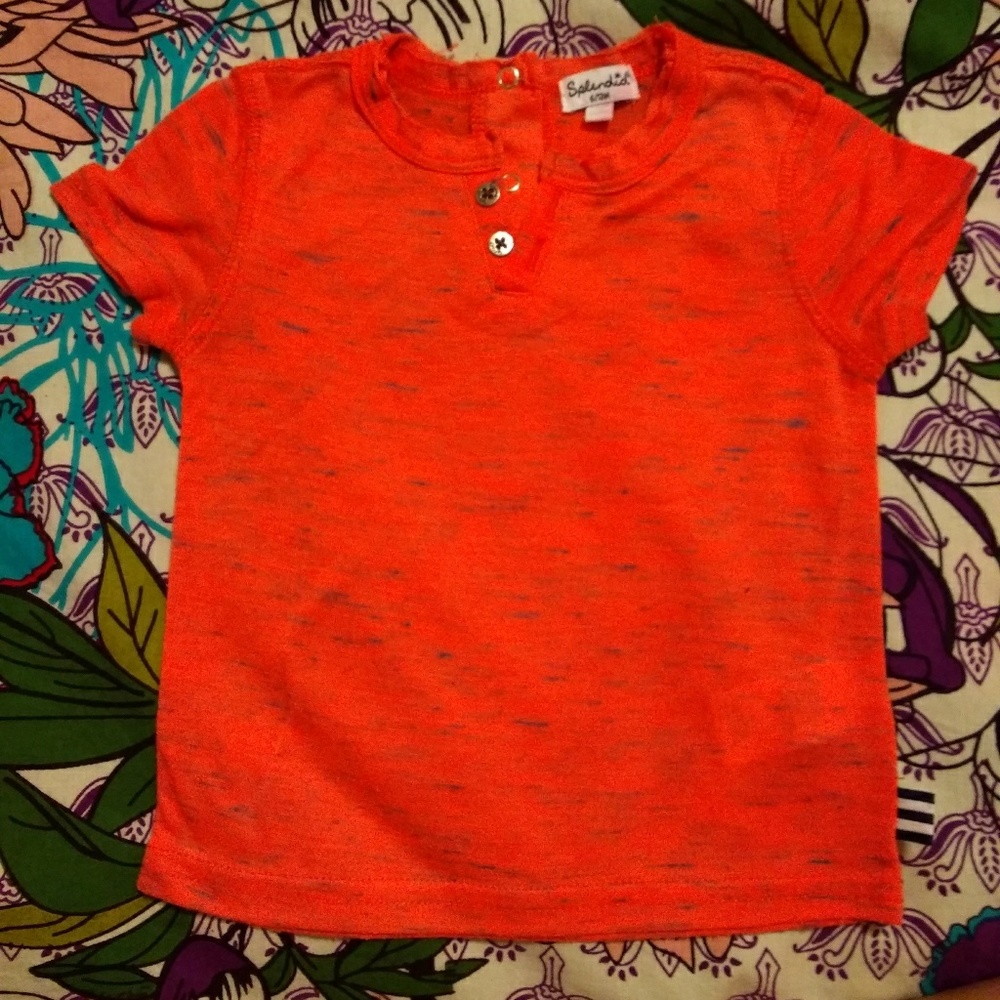 Splendid Orange Tee (6-12m)