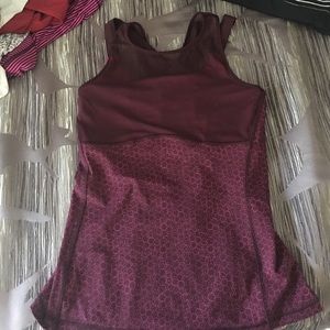 Lululemon High Neck Mesh Tank Top