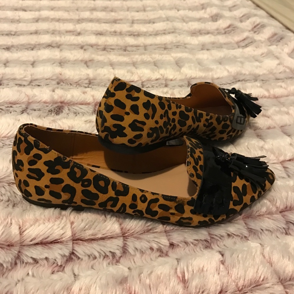 Leopard Flats with Tassel