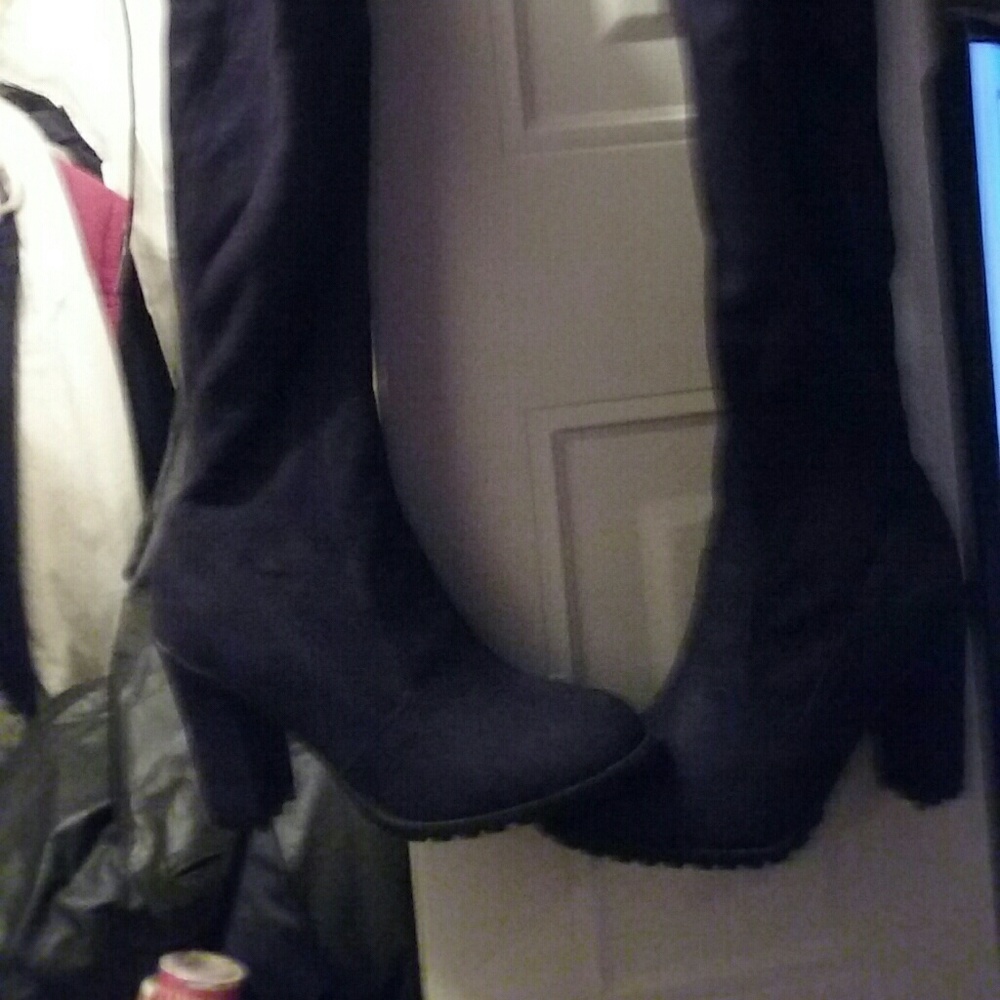 Leila stone knee high boots