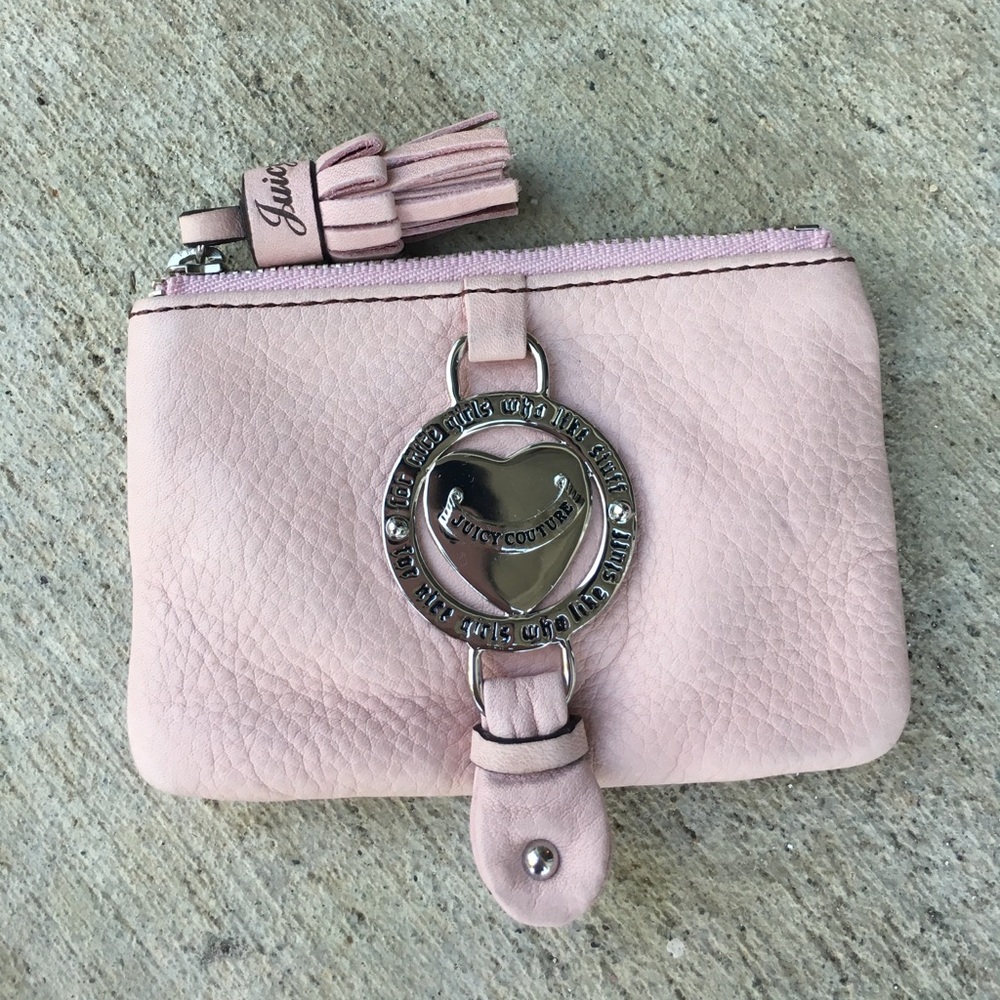 Pink Leather Juicy Couture Coin Purse 💕