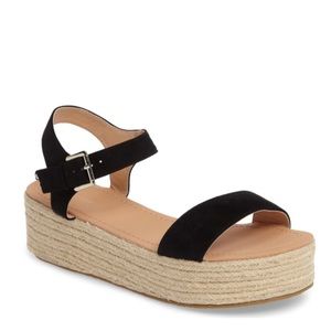 Topshop Dream Espadrille Sandal in Black