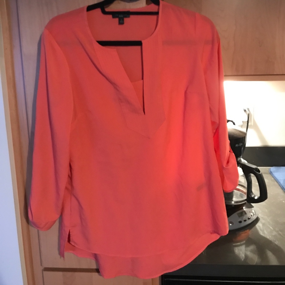 Pink work shirt from the Limited