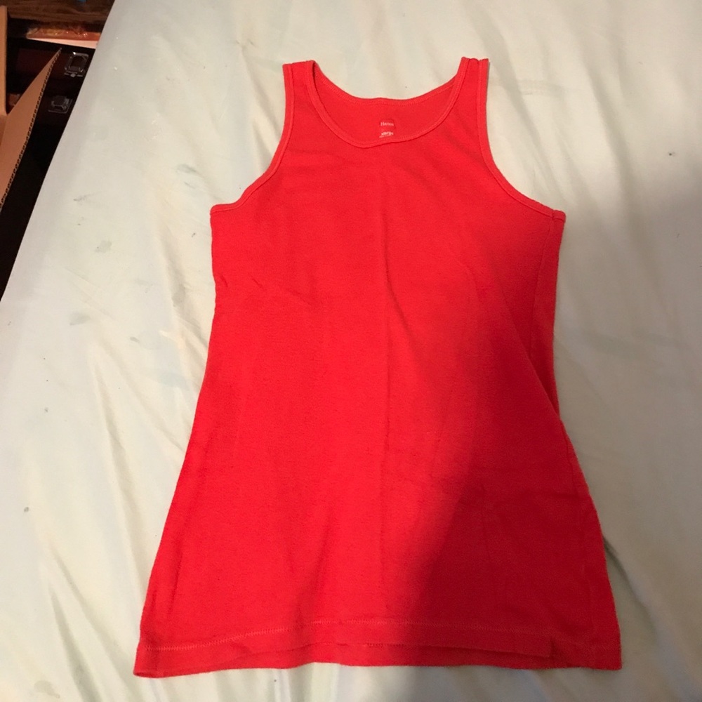 Hanes, Children's, Red Tank Top