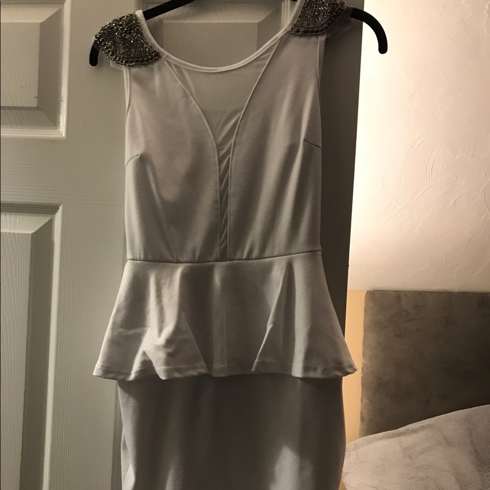 White cocktail dress